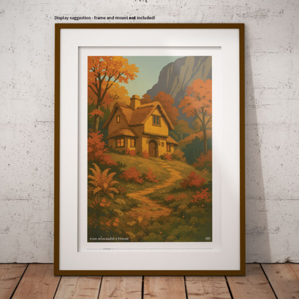 Tom Bombadil’s House | Tolkien Inspired A3 Art Print | Fantasy Wall Decor for Middle-earth Fans | WickedWyrm | UK