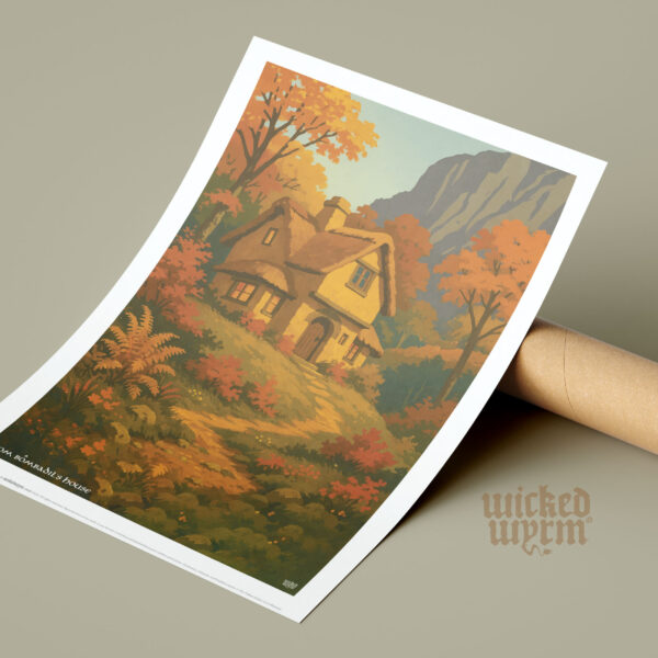 Tom Bombadil’s House | Tolkien Inspired A3 Art Print | Fantasy Wall Decor for Middle-earth Fans | WickedWyrm | UK