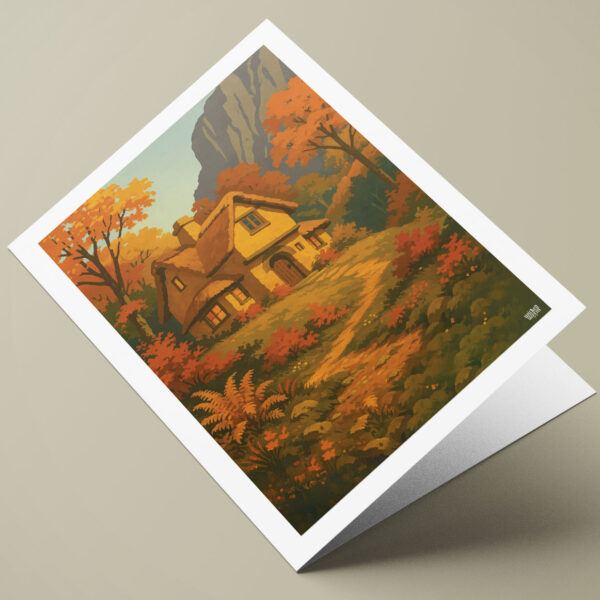 Tom Bombadil’s House | Tolkien Inspired A5 Greetings Card | Blank Inside | Fantasy Gift for Middle-earth Fans | WickedWyrm | UK