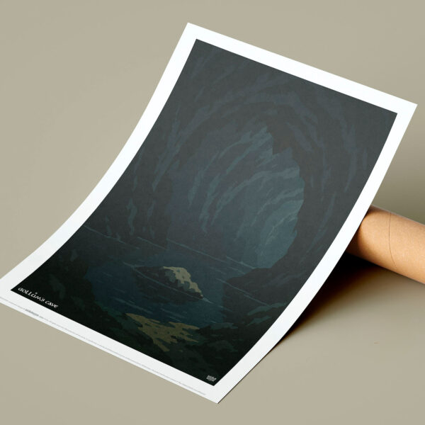 Gollum's Cave | Tolkien Inspired A3 Art Print | Fantasy Wall Decor for Middle-earth Fans | WickedWyrm | UK