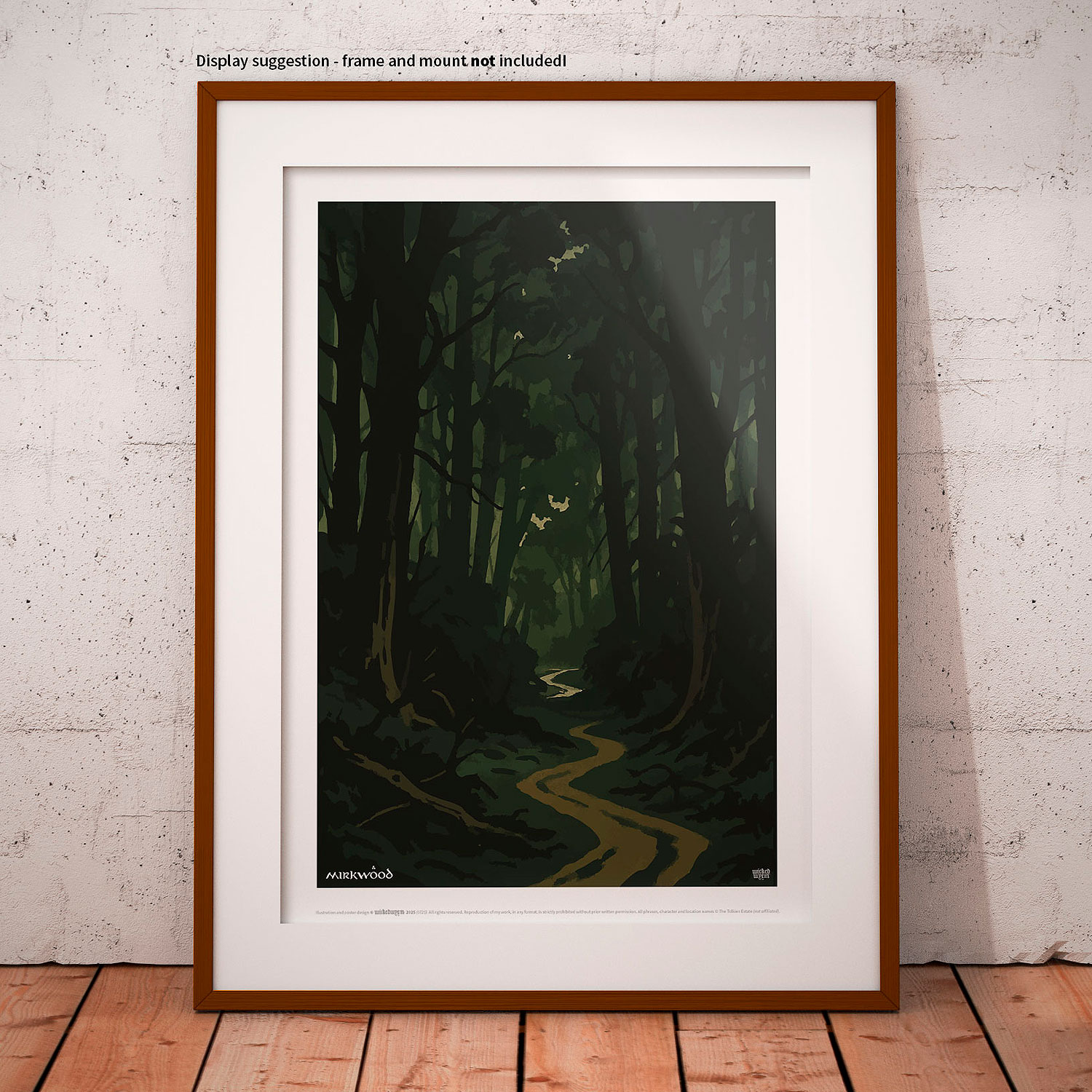 Mirkwood Forest | Tolkien Inspired A3 Art Print | Fantasy Wall Decor for Middle-earth Fans | WickedWyrm | UK