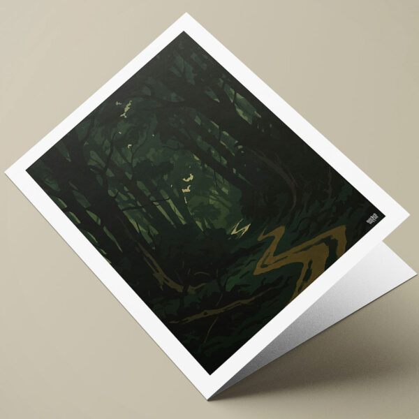 Mirkwood Forest | Tolkien Inspired A5 Greetings Card | Blank Inside | Fantasy Gift for Middle-earth Fans | WickedWyrm | UK